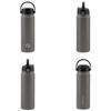 Captain Stag HD One-Touch Sports Bottle, 600ml, Gray, UY-7097, Double Stainless Steel, Vacuum Insulated, Keeps Hot or Cold