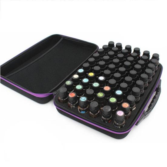 10/15ml Essential Oil Holder Case Travel Carry Aromatherapy Bag for 60 Bottles