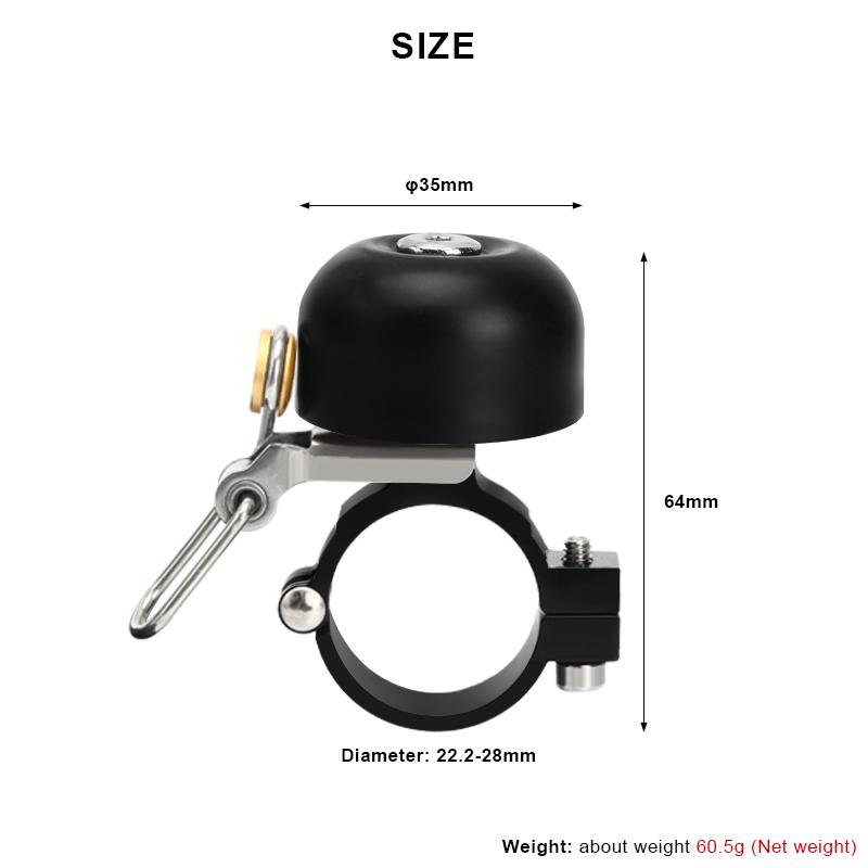 Ретро велосипедный звонок медный классический чистый громкий звук горный велосипед руль кольцо гудок безопасность шоссейный велосипедный предупреждающий сигнал