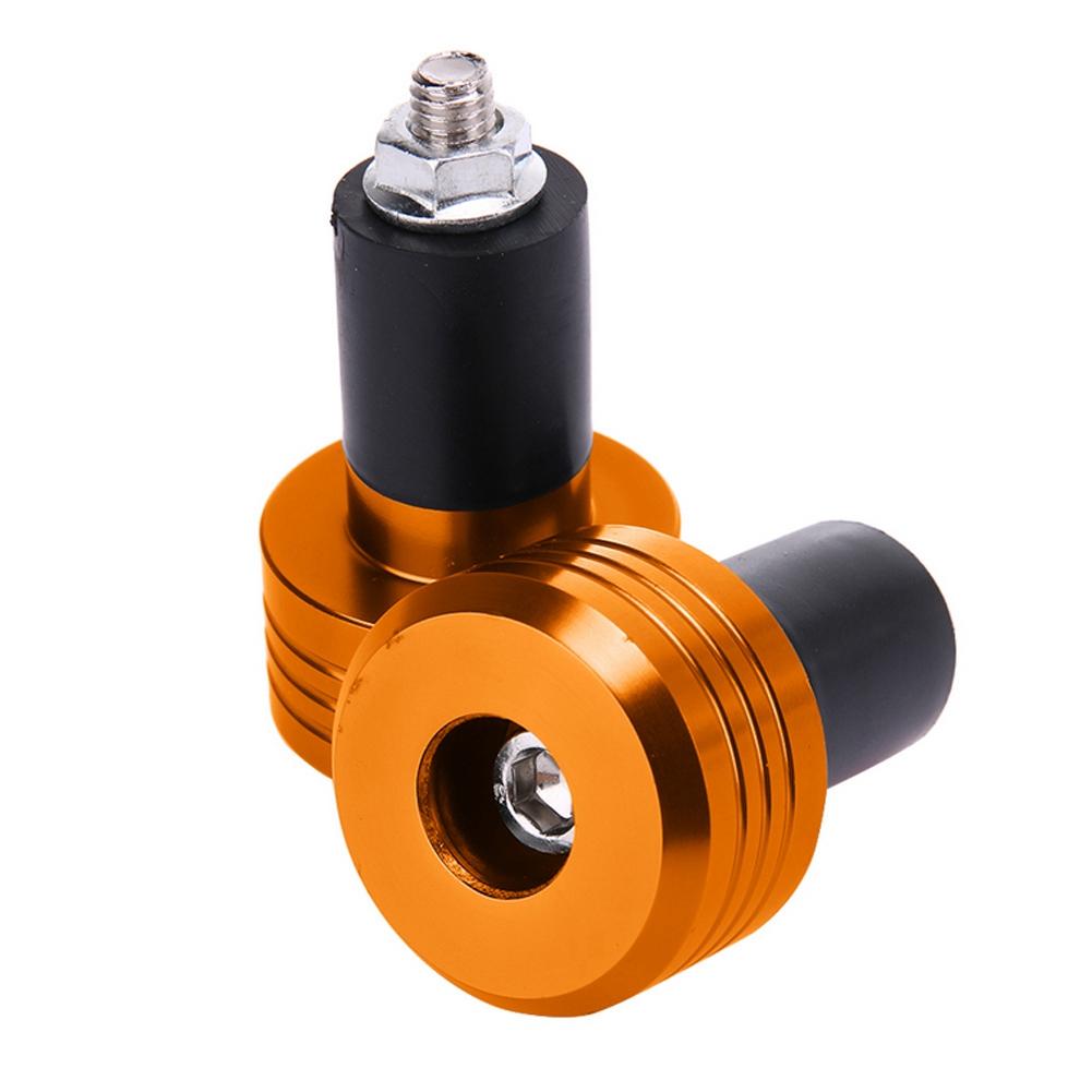 Motorcycle Handlebar Grip End Aluminum Plugs Moto Slider Accessories(Blue)