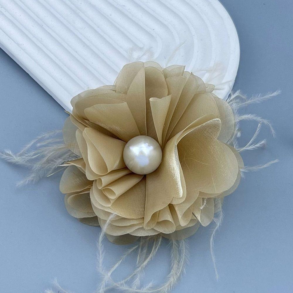 Тканевые аксессуары ручной работы Большая цветочная брошь для костюма, свитера, пальто, тканевые художественные булавки для лацканов, корсаж