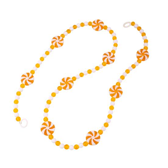 Рождественская конфетная гирлянда Пластиковая гирлянда из мятных конфет-бусин для рождественской елки, венка, камина, праздничные принадлежности для вечеринки