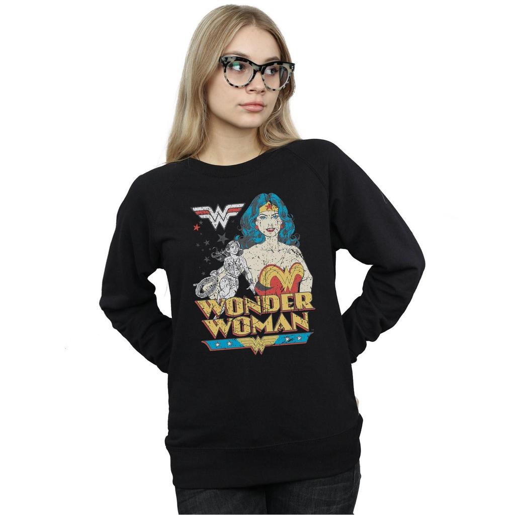 DC Comics Womens/Ladies Wonder Woman Posing Sweatshirt