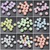 Loose Beads 10pcs 16mm Dazzle Color Jelly Color Round Acrylic DIY Jewelry Accessories Fashion for Bracelet Earring Making Material Beaded  Accessories