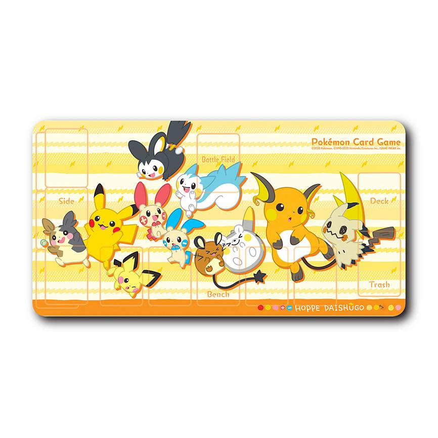 Diy PTCG Cute Pikachu Family Fiery Charizard Pokemon Playmat Waterproof Desk Pad