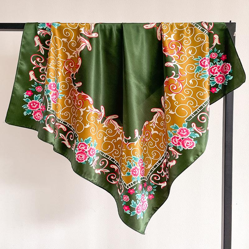 90 * 90 см новый шелковый шарф женский весенне-летний декоративный шарф солнцезащитный дорожный платок осенне-зимний шарф тонкий выпуск