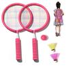 [Kamiizumi] Badminton Set, Children's Badminton Racket, Children's, Lightweight Badminton Tennis Racket, Parent and Child Set with Sponge Edge, No