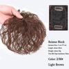 Woman Short Curly Hair Reissue Block Ncrease The Amount Of Hair On The Top Of The Head To Cover The White Hair Hairpiece