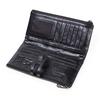 CONTACT'S Genuine Leather Long Wallet For Women Luxury Designer Card Holders Money Clips Coin Purses Female Bags