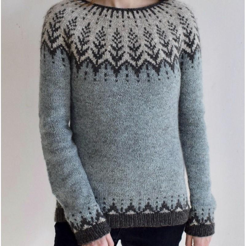 Womens Geometric Color Block Crewneck Sweater Loose Fit Long Sleeve Pullover Knit Top