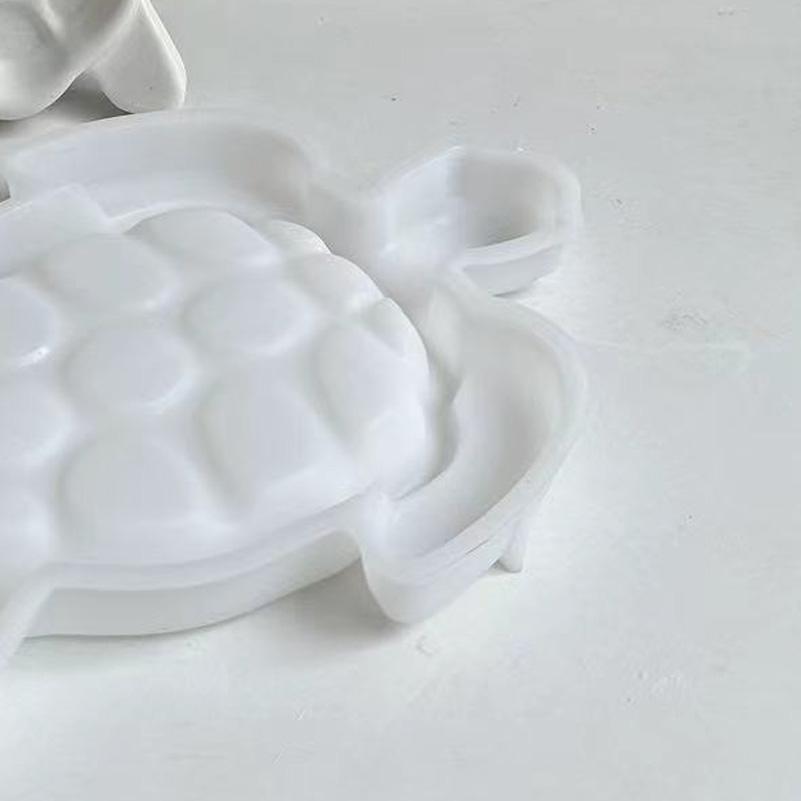 Новая силиконовая форма для подноса с изображением морской черепахи, поднос для фруктов, форма для самостоятельной сборки из гипсовой глины и эпоксидной смолы, подставка под ювелирные изделия, силиконовая форма для домашнего декора