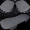 Three-Piece Universal Car Seat Cushion Set with Backrest - Linen, Five-Seat, All Seasons