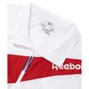 Reebok Ветровка унисекс с воротником-стойкой, цветными блоками и короткими рукавами, белая REJU4EA51WT