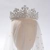 Свадебная тиара сплав бриллиант циркон корона свадебные аксессуары для волос корона