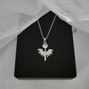 Титановая сталь циркон ожерелье женское старшее личность универсальный темперамент микро-инкрустация кулон ювелирные изделия