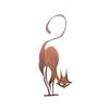 Metal Cat Silhouette Decorative Garden Stake Sculpture Halloween Outdoor Yard Decor Lawn Ornaments