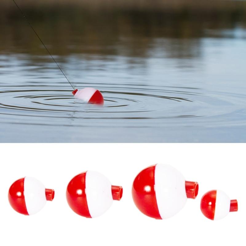 12Pcs Fishing Float Set Plastic Ball Shape Water Bubble Float Tackle Sea Fishing Outdoor Tackle Fishing Bobber, 4 Size