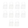 Pack Of 10 Transparent PVC U Shaped Curtain Clips Roller Shade Pull Handle For Home Decoration Easy Installation
