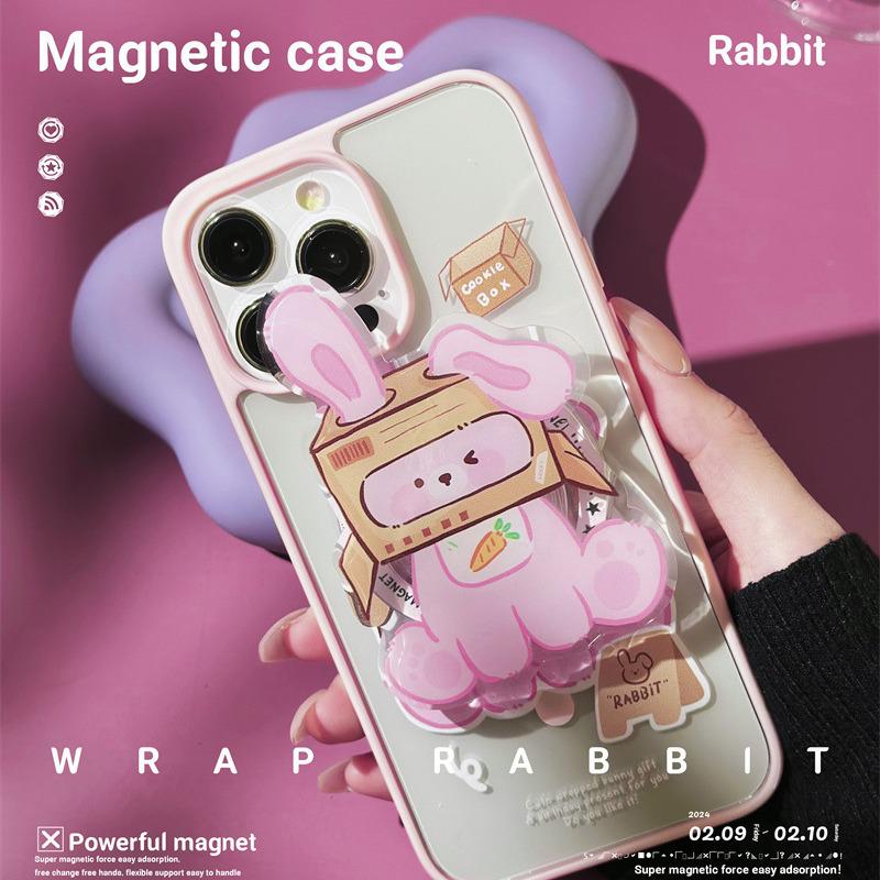 Матовый магнитный чехол Zhitai для iPhone 15 Pro, 14 Pro Max и 12; Совместимо с магнитными креплениями, женская версия.