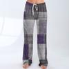Womens Pajama Pants Sleepwear Casual Drawstring Elastic Waist Pants  Comfy Straight Yoga Loose Trousers