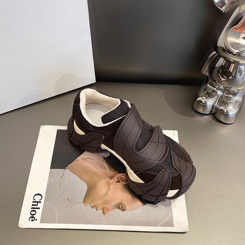 Autumn New Women's Octopus Design Dad Shoes College Students Sports Shoes Breathable Mesh Lace up Thick Sole Casual Shoe