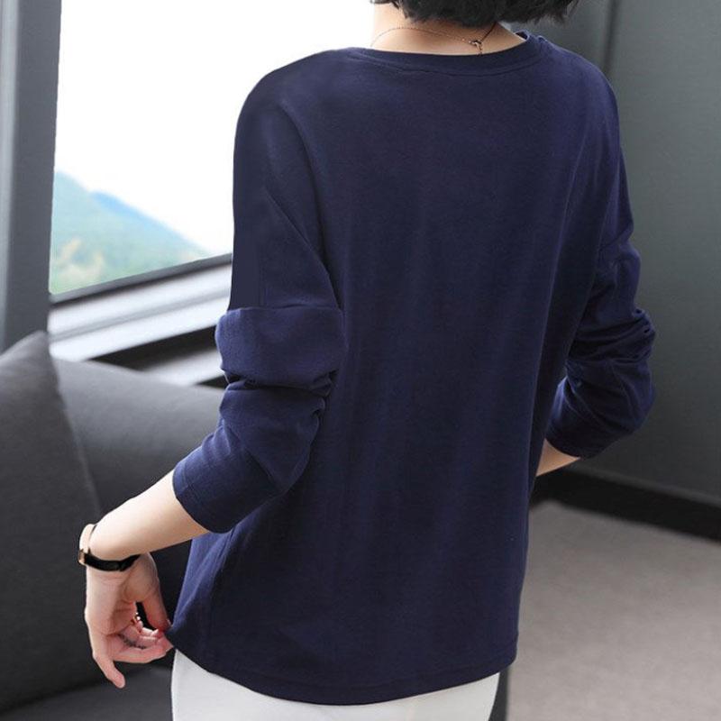 Женские осенние цветные рубашки с вышивкой, повседневные пуловеры большого размера, футболка с длинными рукавами, эксклюзивные нижние рубашки