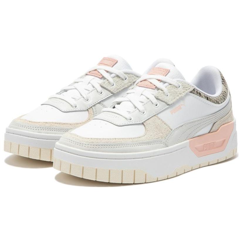 Puma Cali Dream Animalia Leather Low-Top Sneakers Women Sneakers White Pink 393492-01