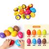 Educational Egg Wooden Shape Matching Toy For Brain Development Cognitive Skills