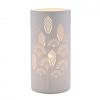 Hestia White Ceramic Floral Table Lamp