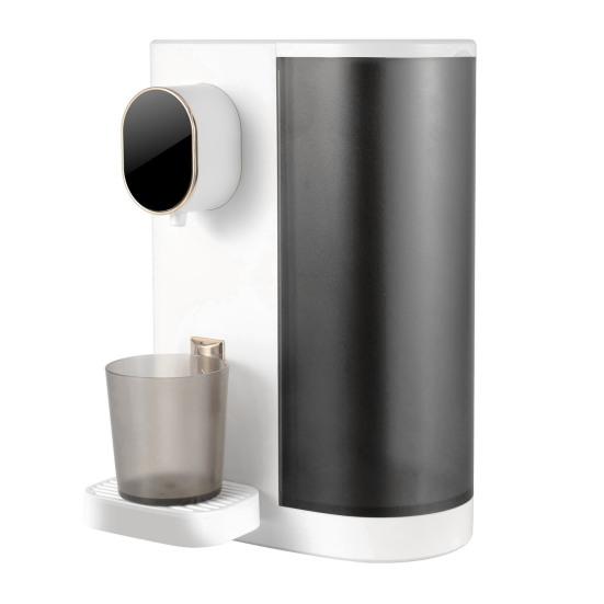 Автоматический дозатор ополаскивателя для полости рта со светодиодным дисплеем, 4 уровня дозирования, 20,3 жидких унций, 600 мл, перезаряжаемый через USB, настенный дозатор для ополаскивателя для полости рта в ванной комнате, крепление на столешницу