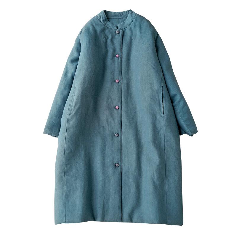 High Quality Japan Style Vintage Women Winter Coat 2024 New Oversized Loose Cotton-padded Buttons Parkas Long Quilted Outerwear