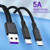 Кабель передачи данных USB-USB C, кабель быстрой зарядки типа C, Y-разветвитель, 5 А, провод для быстрой зарядки для Samsung, Huawei, Xiaomi, шнур для зарядки телефонов