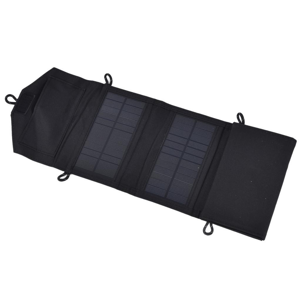 15W 5V Portable Solar Folding Panel Power Station Outdoor USB Solar Panel Power Bank for Camping