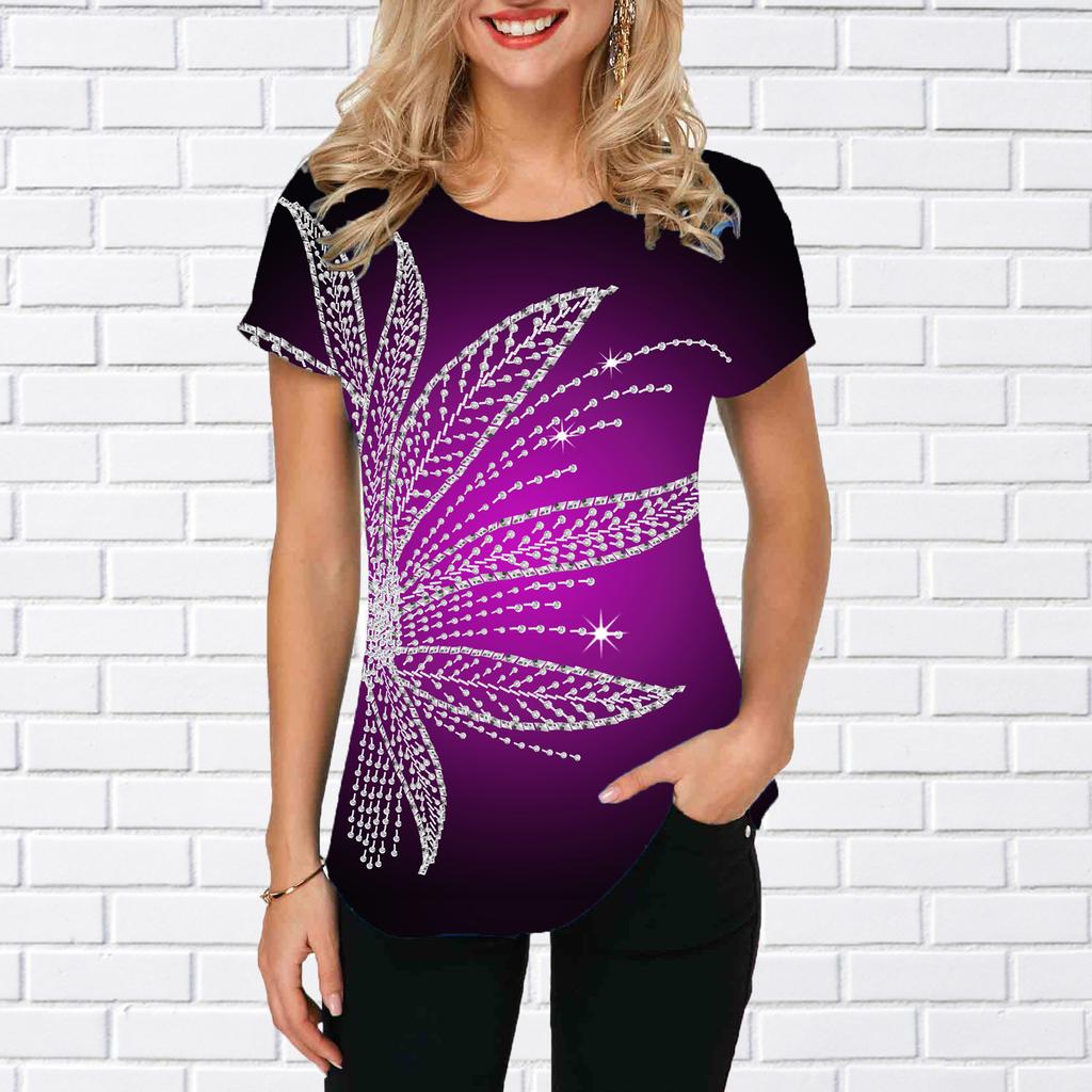 Женская летняя футболка трендовый принт ретро мода футболки с коротким рукавом повседневные с принтом топы