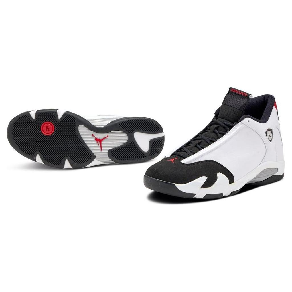 Air Jordan 14 Retro Black Toe 2024 Мужские кроссовки Белый Varsity-Красный Металлик-Серебристый 487471-160