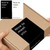 50 Sheets/pack, Ins Style, Minimalist Rectangular Stickers, In English, Nice To Meet You, Gift Box Sealing Label