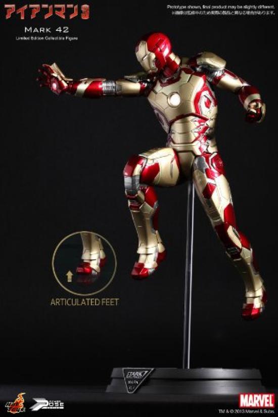 Power Pose Iron Man 3 Scale Limited Movable Figure Iron Man Mark 42 1/6