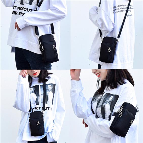 Многофункциональная сумка для телефона для занятий спортом на открытом воздухе с регулируемым ремешком и надежной застежкой-молнией