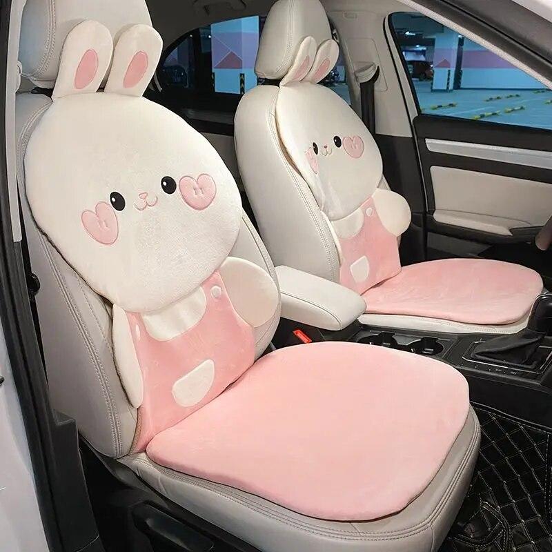 Car Cushion Winter Plush Warm Pillow Lumbar Cushion Car Interior Decorations Fart Cushion Chair Cushion Car Accessories