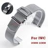Ремешок из нержавеющей стали в миланском стиле, 20-22 мм, для часов IWC Pilot's Portuguese PORTOFINO. Сменный ремешок для часов.