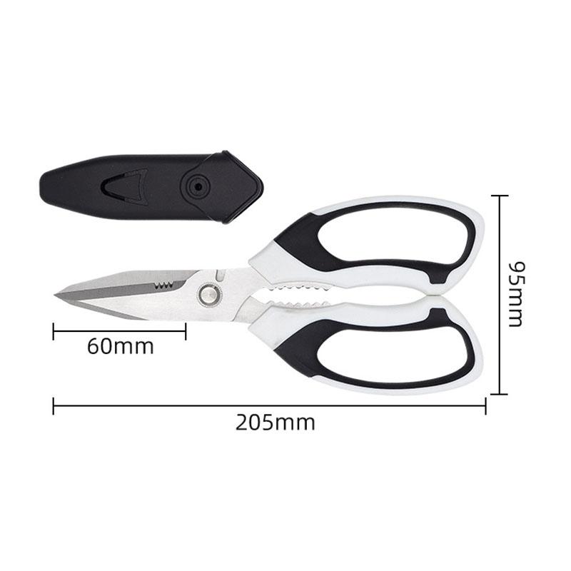 Машинки для стрижки куриных костей, кухонные ножницы для обвалки, шеф-повара, рыбные кости, кухонные ножницы из нержавеющей стали, желтые ножницы с удобной ручкой и рукавом