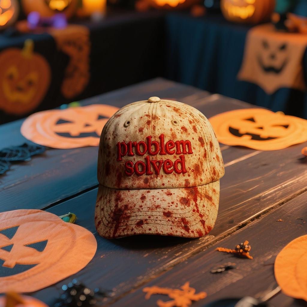 Мужские и женские повседневные шляпы с темными пятнами крови, шляпы с пятнами крови для решения проблем