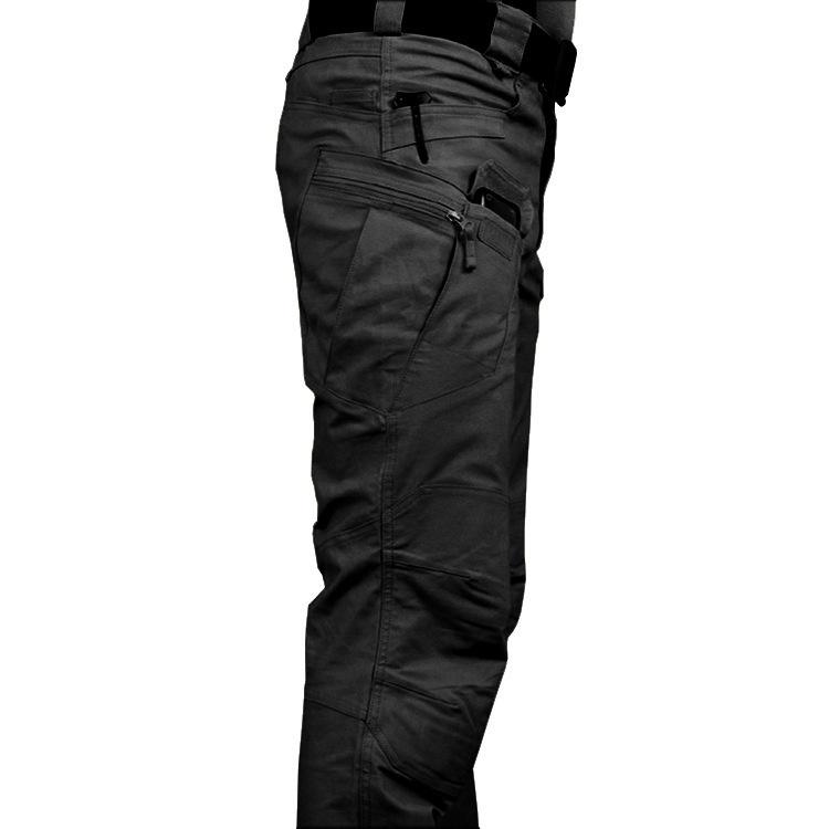 Men's Tactical Overalls Casual Trousers Police Combat Multi-pocket Waterproof Pants Male Military Pants Outdoor Hiking Pants Plus Size S-4XL