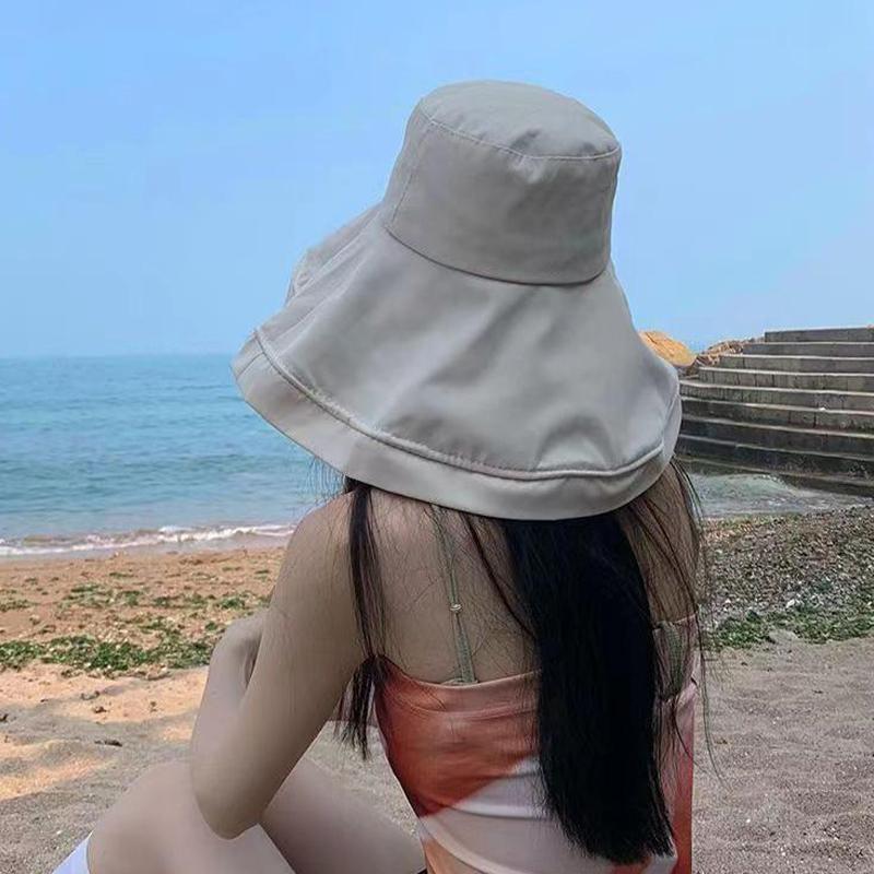 Fashionable And Casual Fisherman Hat For Women'S Summer Anti Uv Sunshade Hat