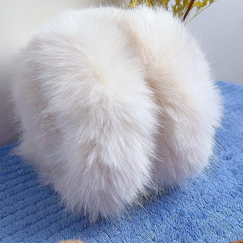 High-Density Fleece Earmuffs - Thick & Long Plush Winter Ear Warmers, Windproof for Northern Outdoor Use