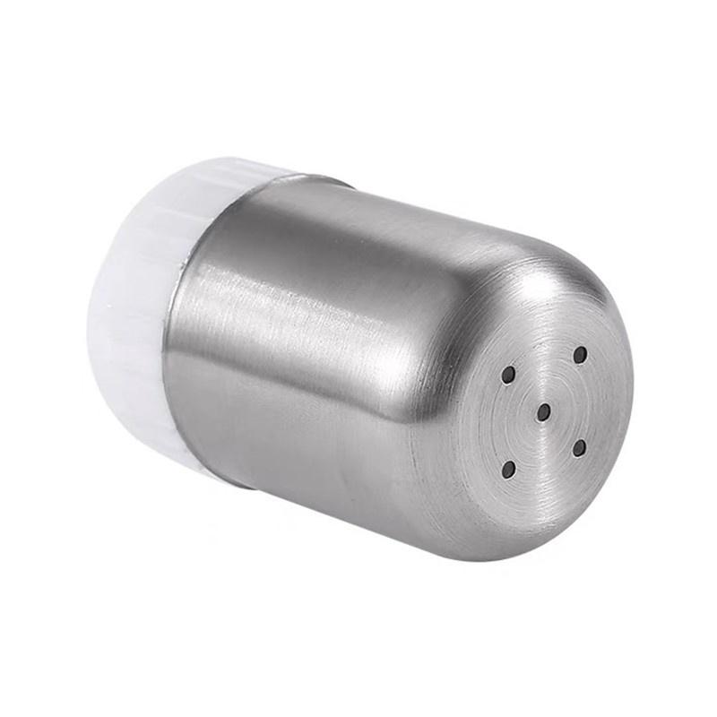 Солонка из нержавеющей стали с 5 отверстиями, портативная мини-бутылочка для приправ с пылезащитной крышкой, маленькая перечница, банка для приправ, кухонный инструмент