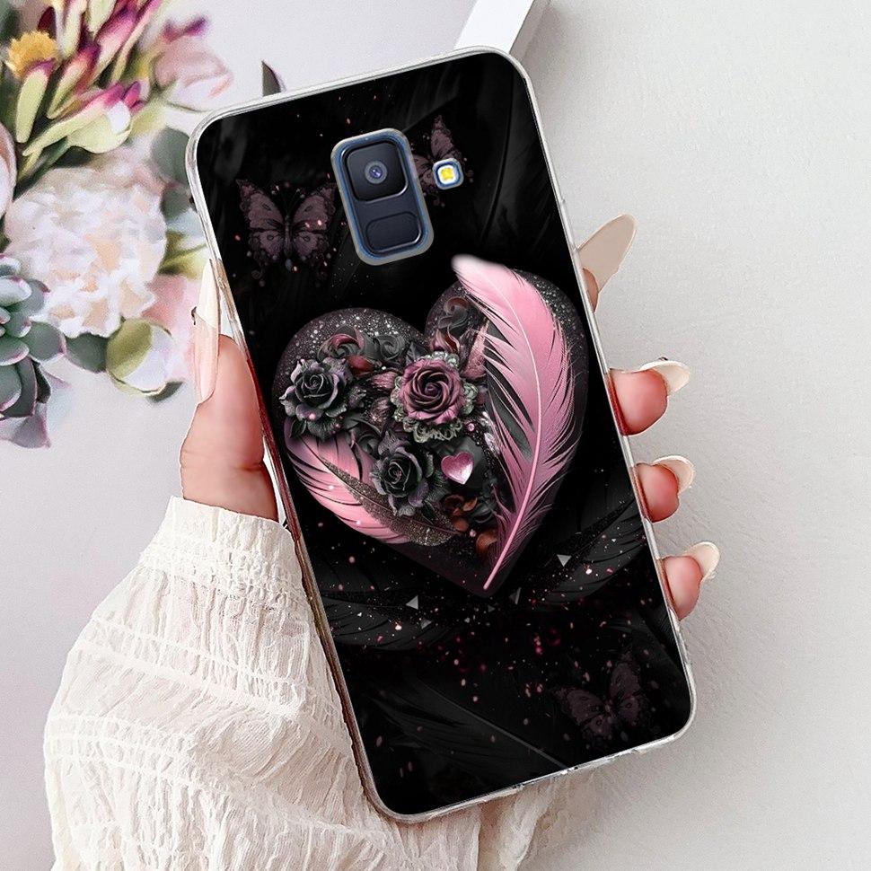 Чехол для Samsung Galaxy A6 2018 Роскошный Расписной Чехол Мягкий Силиконовый Чехол для Телефона Для Samsung A 6 A6 GalaxyA6 2018 Задняя Крышка Coque