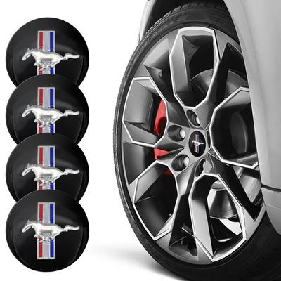 4 шт. Автостайлинг 56 мм Эмблема Колпачки на ступицу центра колеса Наклейки Для Raptor Fiesta Focus 2 3 4 Mondeo Ecosport Mustang Fusion