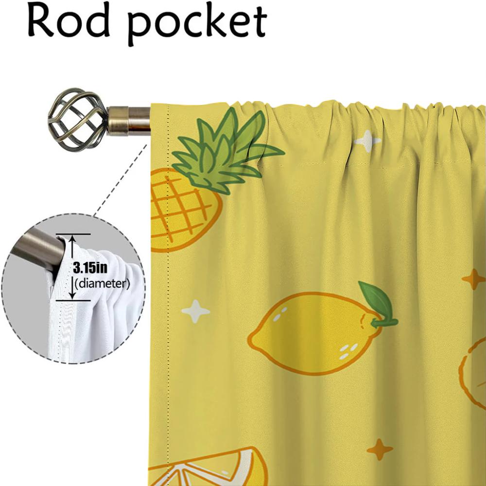 M-Molangs Blackout Curtain for Room 2 Panel Anti Mosquit Warnings Halloween Decoration Blinds Partition Tulle for Bedroom Child