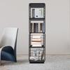 4-Tier 360° Rotating Floor Standing Bookshelf,Modern Spinning Bookcase for Living Room & Bedroom,60kg Capacity Storage Organizer